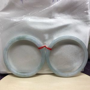 46.0mm & 47.0mm Icy light apple green jade bangle